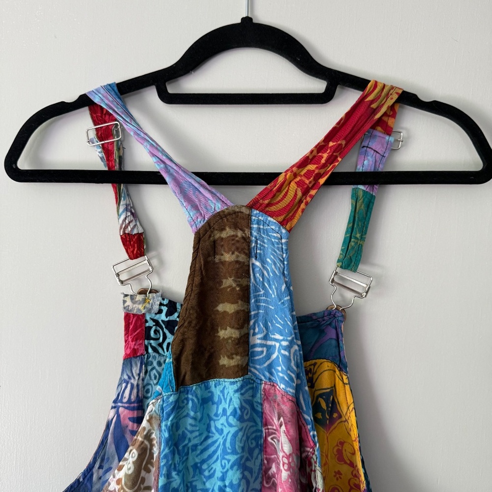 Mexicali Blues Rainbow Colored Patchwork Cropped … - image 7